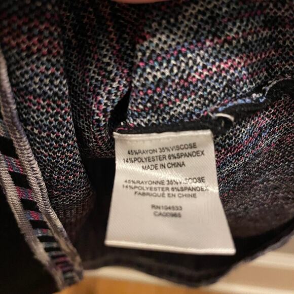 Nanette Lepore Sweater Knit Mystical Stitch Dress | Black Multi, M, $448 NWOT - Picture 10 of 12